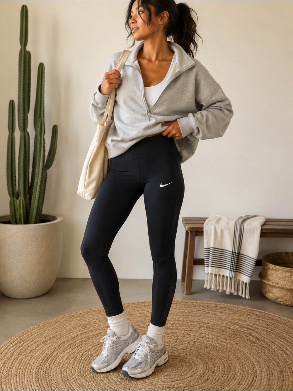 Nike Power Racer Dri-FIT Running Tights Black Medium